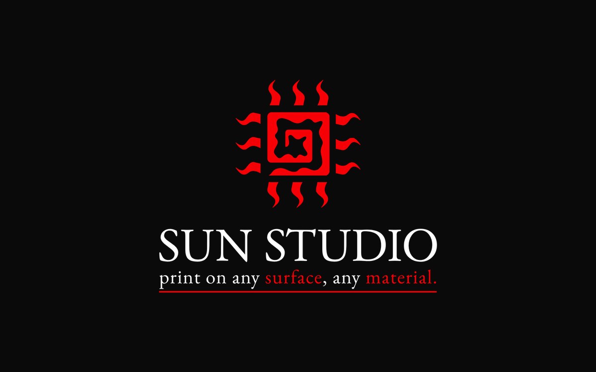 Sun Studio Dubai logo, UV printing studio in Al Quoz, Dubai